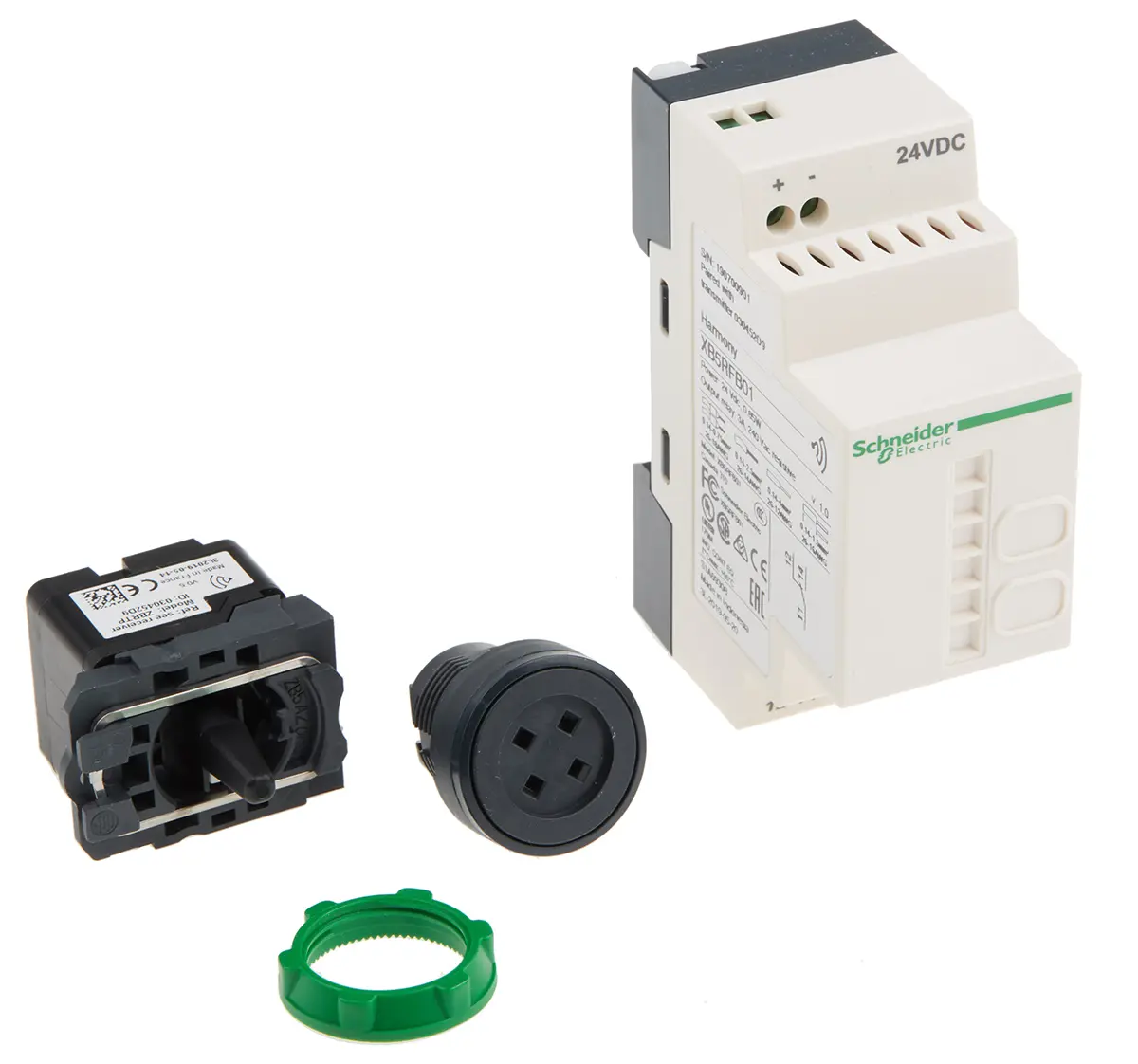 Produktfoto 1 von Schneider Electric Harmony XB5R Druckschalter WAN, Stopp/Start, RJ45, Monostabil Panel Ø 22 mm / 3 A 24 V dc 240 V ac