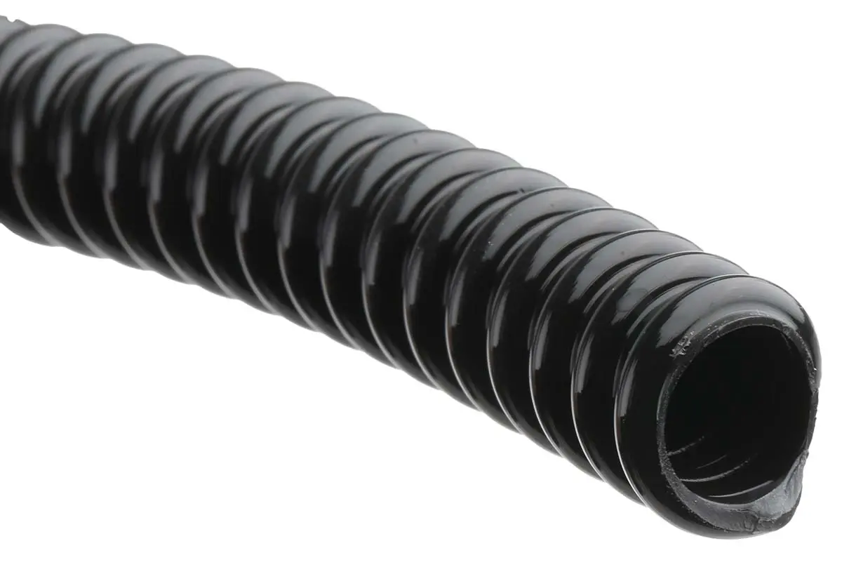 Produktfoto 1 von Adaptaflex XF Xtraflex Leerrohr PVC, Ø 16mm nom., Extra flexibel, Schwarz A ø 16.5mm I ø 12mm x 10m IP65