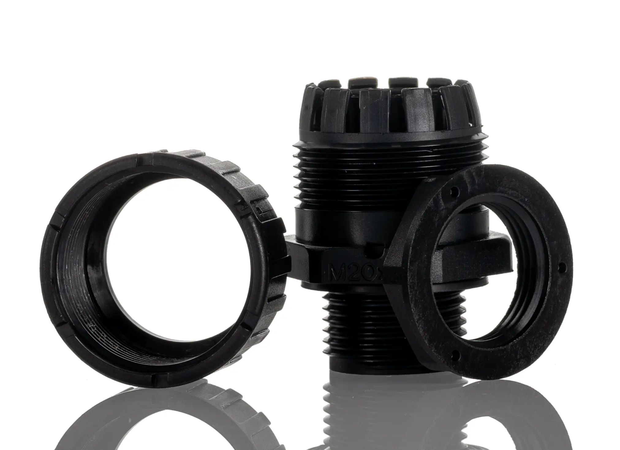 Produktfoto 1 von Adaptaflex XF Nylon 6.6 Kabelrohr Befestigung Nichtmetallisches System M20 20 mm Schwarz Schwarz-Finish IP65