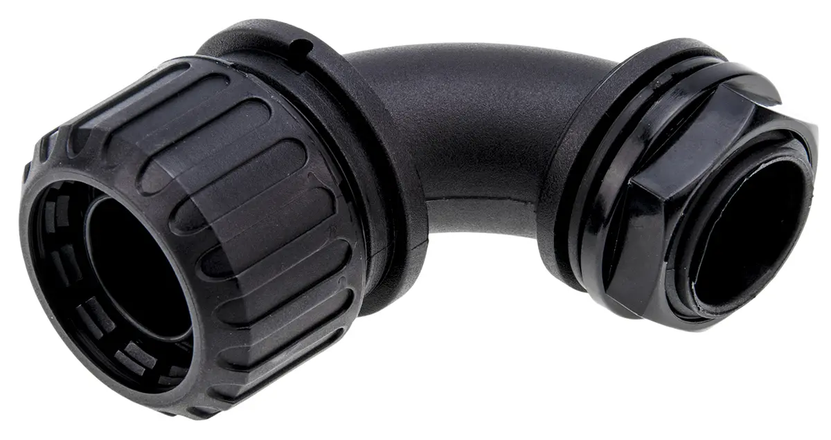 Produktfoto 1 von Adaptaflex XF Nylon 6.6 Kabelrohr Befestigung Kabelrohr M20 20 mm Schwarz Schwarz-Finish IP65