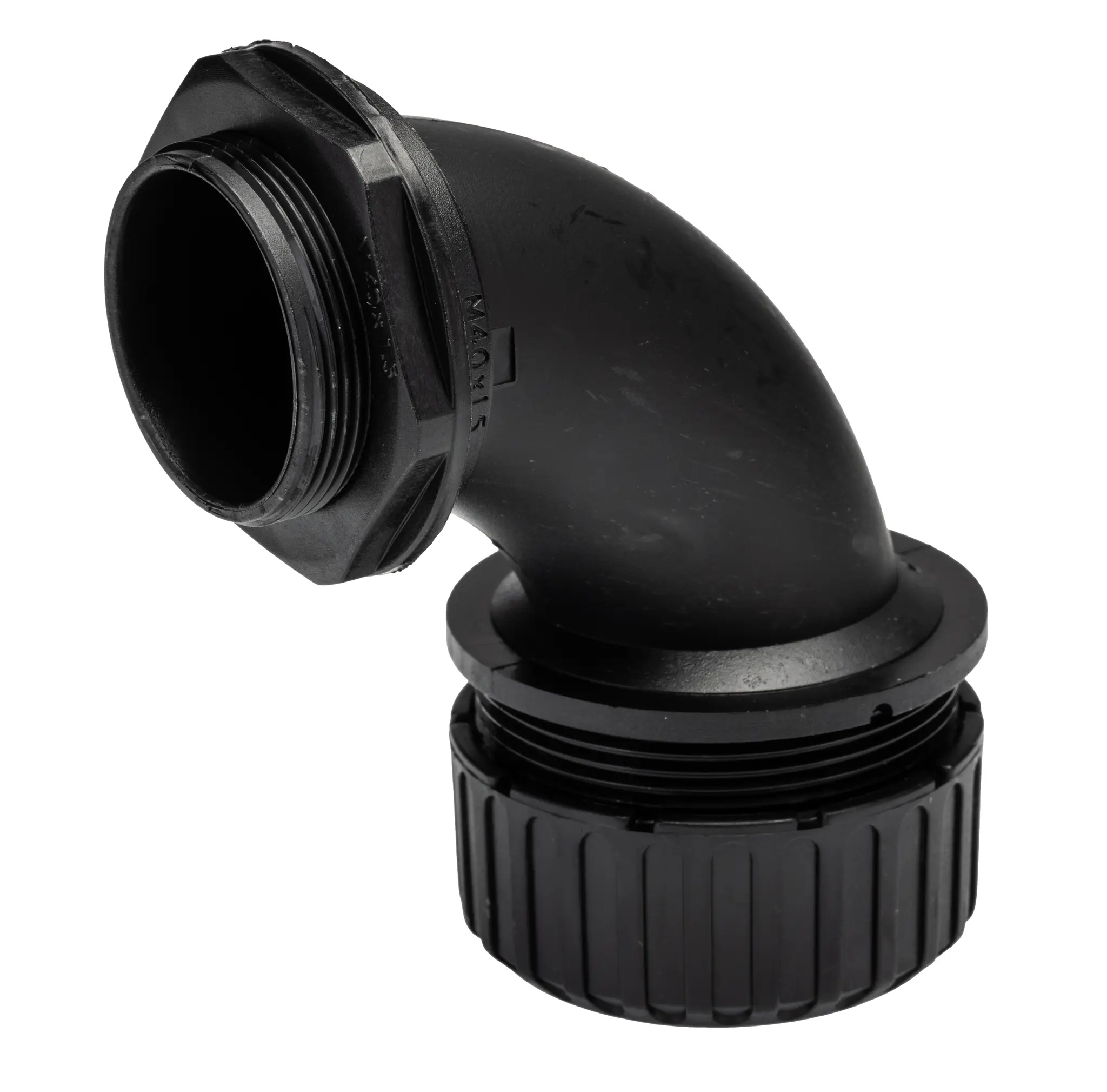 Produktfoto 1 von Adaptaflex XF Nylon 6.6 Kabelrohr Befestigung Kabelrohr M40 40 mm Schwarz Fine Spark-Finish IP65