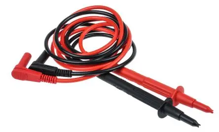 Staubli Multimeter-Messleitungen mit Stecker rechtwinklig, Messleitung CAT 19A