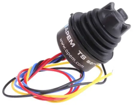 Produktfoto 1 von APEM TS Joystick, 1-Achsen Hall Effekt, IP69K, IP68 Griff Typ Burg