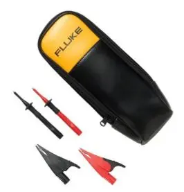 Produktfoto 1 von Fluke 20 mm Krokodilklemmen-Kit, Schwarz, Rot Isoliert
