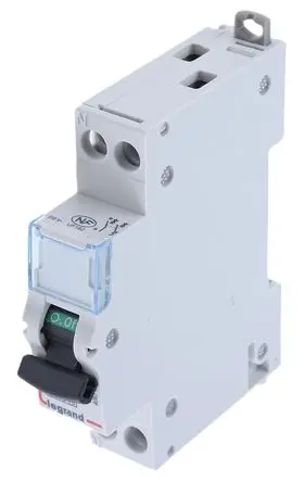 Produktfoto 1 von Legrand DNX3 DNX3, Kompaktschutzschalter 1-polig, 6A DIN-Hutschiene / Abschaltvermögen 4.5 kA 230V ac 60 V dc