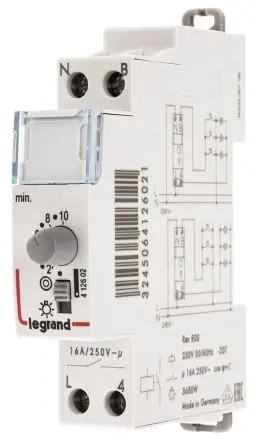 Produktfoto 1 von Legrand Digital DIN-Schienen-Zeitschaltuhr 230V ac, Sekunden, Minuten