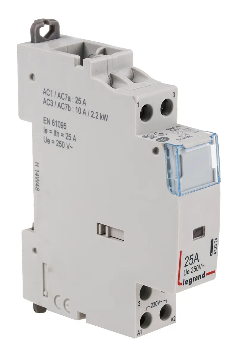Produktfoto 1 von Legrand CX3 Schütz 230 V ac-Spule, 2-polig, 400V / 25 A 230 V ac 2 Öffner