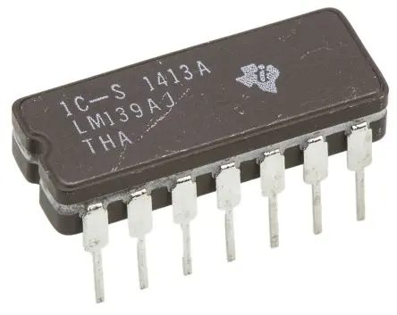 Produktfoto 1 von Texas Instruments Komparator Differenzial CDIP Offener Abfluss, Open-Collector 1.3 μs 4-Kanal 14-Pin 36V 2 V
