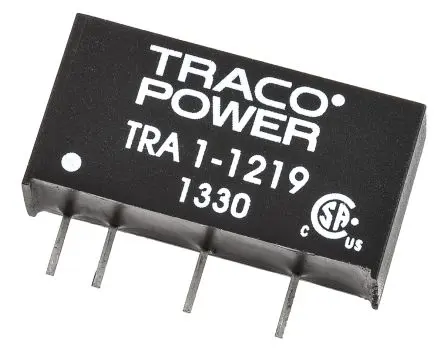 TRACOPOWER TRA 1 DC/DC Konverter, 9V dc OUT 110 mA Leiterplattenmontage 12V dc 1 kV dc 1 W -40 °C 95 °C
