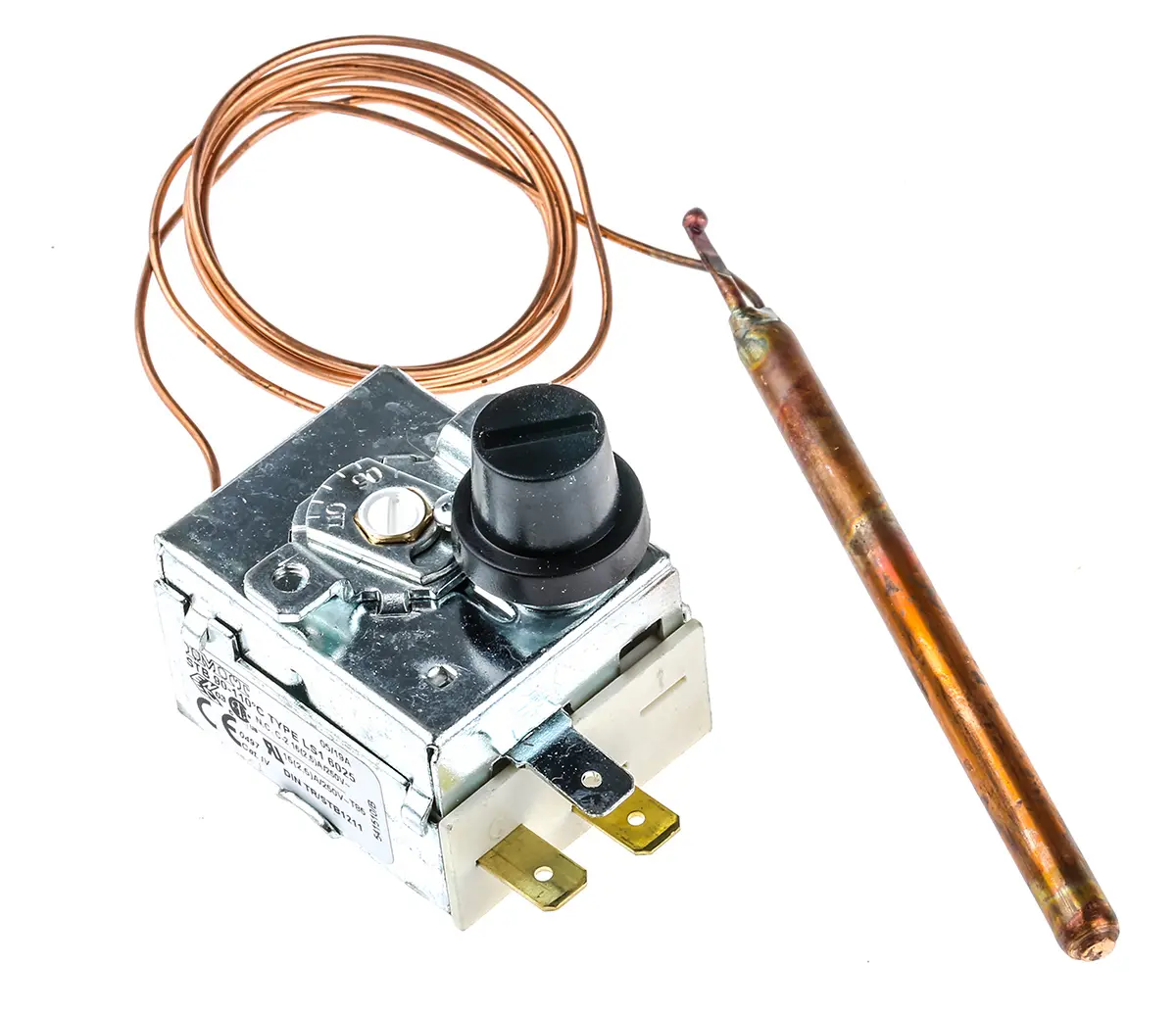 Produktfoto 1 von RS PRO Kapillar Thermostat 1-poliger Schließer, 250V ac / 15A