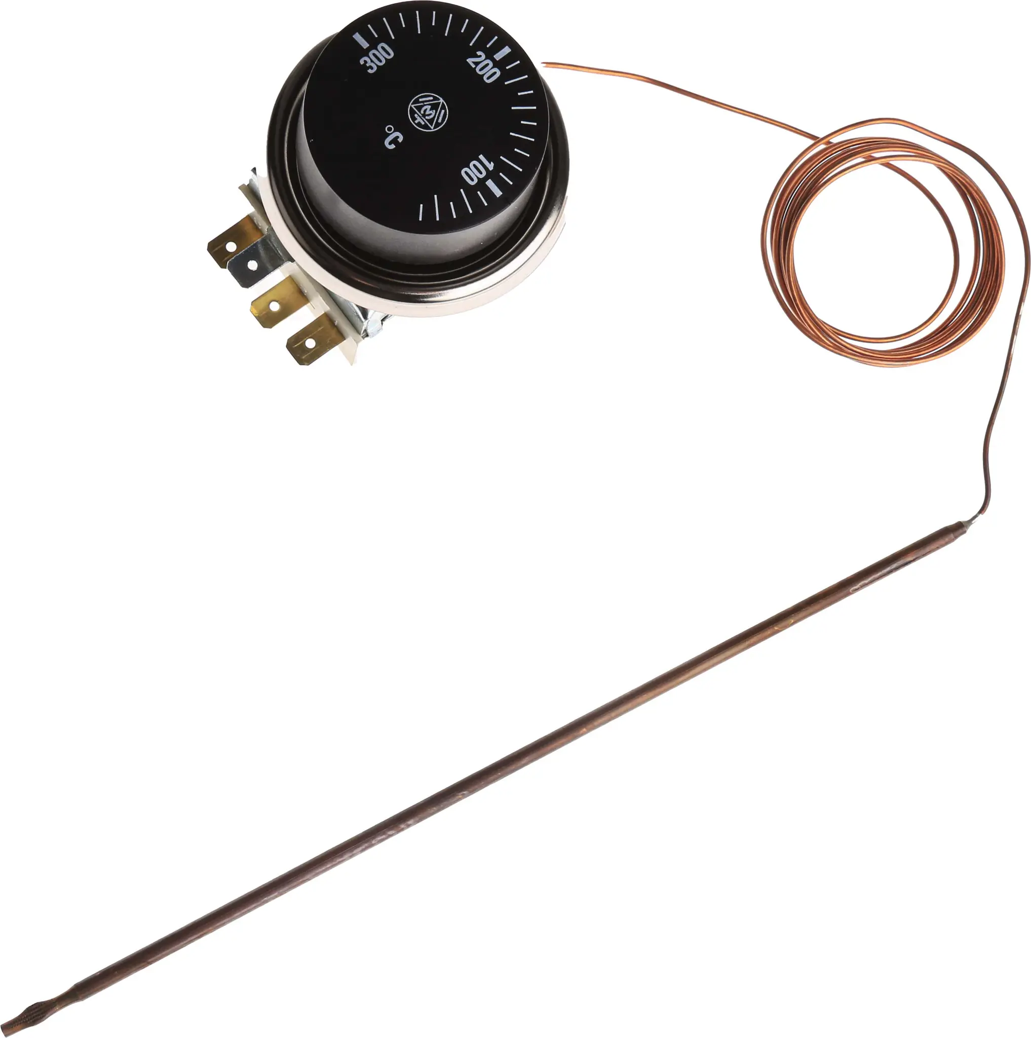 Produktfoto 1 von RS PRO Kapillar-Regler Thermostat SPDT, +50°C Schließen / +310°C Öffnen, 250V ac / 16A