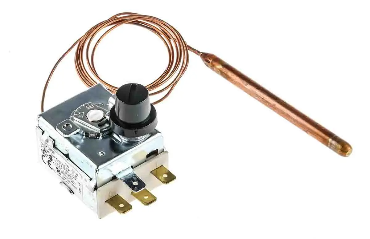 Produktfoto 1 von RS PRO Kapillar Thermostat SPDT, 250V ac / 16A