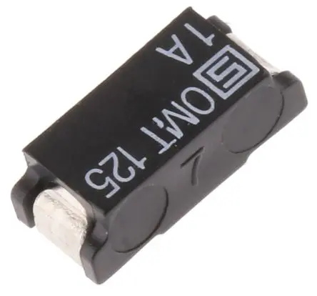 Produktfoto 1 von Schurter Nicht zurücksetzbare Sicherung 1A 125V ac/dc Thermoplast T 3.1mm 2.6 mm