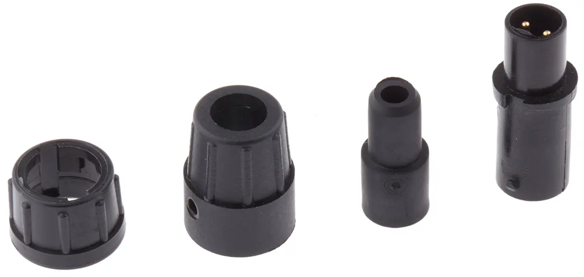 Produktfoto 1 von Switchcraft MICRO-CON-X 13.5 Subminiature Rundsteckverbinder Stecker 2-polig Stecker 7.5A Kabel IP40