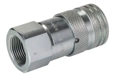 Produktfoto 1 von RS PRO RS Hydraulik-Schnellkupplung, Kohlenstoffstahl Buchse G, 3/4 in, 100 bar