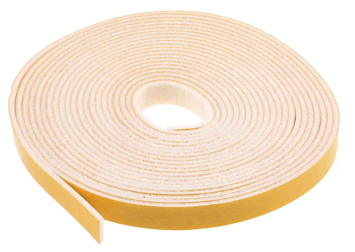 Produktfoto 1 von RS PRO Silikon Schaum Schaumstoff Klebeband, Einseitig, Weiß, Stärke 2.4 mm, 12.0 mm x 6 m