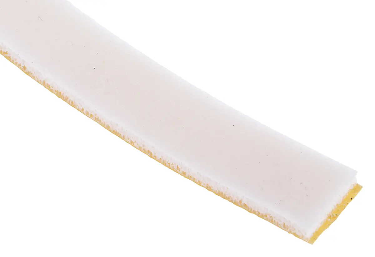 Produktfoto 1 von RS PRO Silikon Schaum Schaumstoff Klebeband, Einseitig, Weiß, Stärke 3.2 mm, 15 mm x 6 m