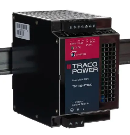Produktfoto 1 von TRACOPOWER TSP DIN-Schienen Netzteil Geschalteter Modus 264V ac AC / 15 A 28V dc DC 360 W