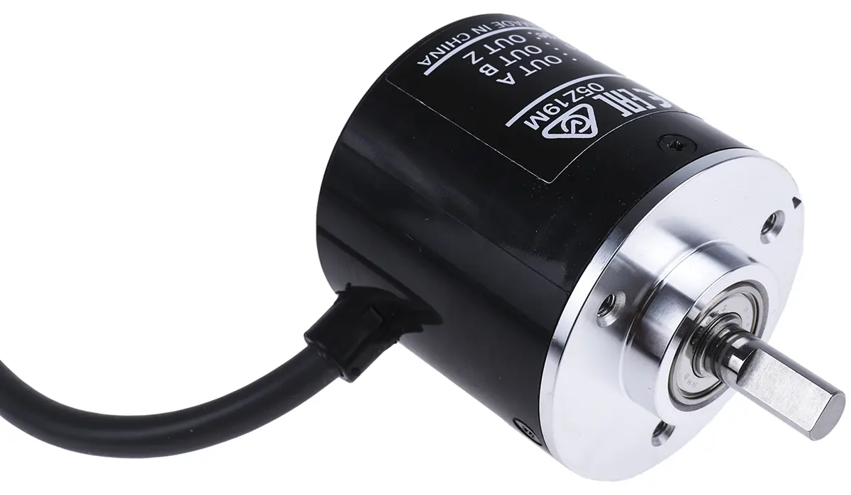 Produktfoto 1 von Omron E6B2 Inkremental Drehgeber Inkremental 1000/U, 6000U/min, 5 → 24 Vdc, NPN, Open Collector Vollwelle mit Ø