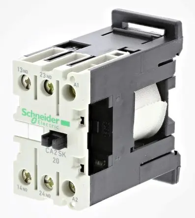 Produktfoto 1 von Schneider Electric TeSys SK Schütz 24V ac-Spule, 2-polig, 690V ac / 10 A 24V 2 Schließer Steuerrelais 2-Hilfskontakte