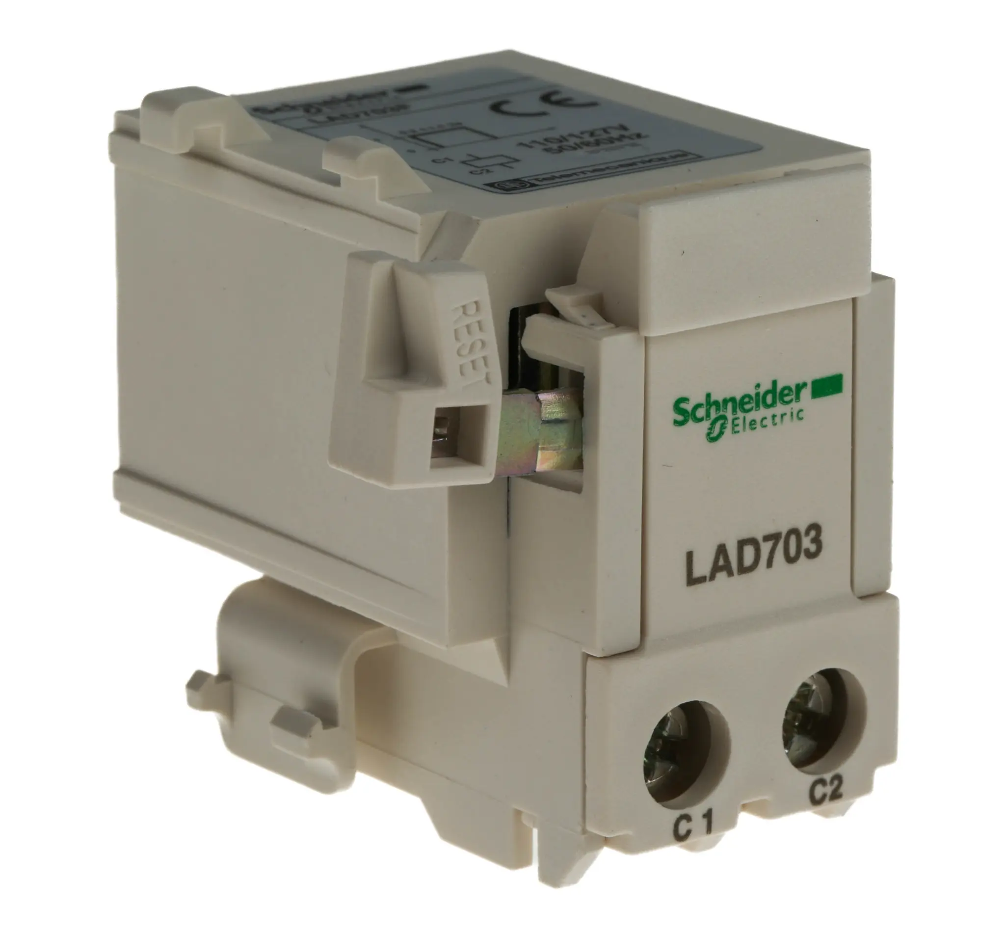 Produktfoto 1 von Schneider Electric 110V ac/dc TeSys TeSyS LR Geräteschutzschalter Fernauslösungsgerät für Serie LR3D, Serie LRD