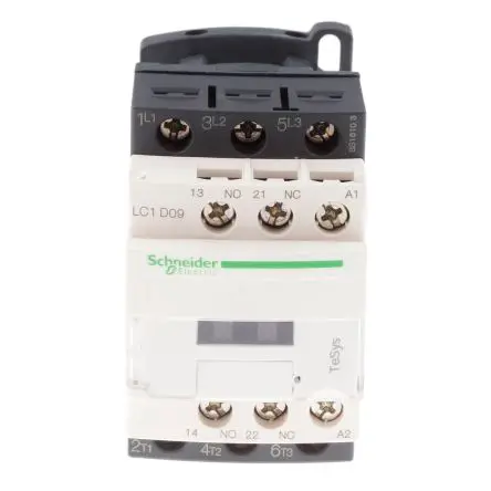 Produktfoto 1 von Schneider Electric LC1D Schütz 120V ac-Spule, 3-polig, 690V ac/dc / 9 A 120V ac 2.2 kW 3 Schließer Motorsteuerung,