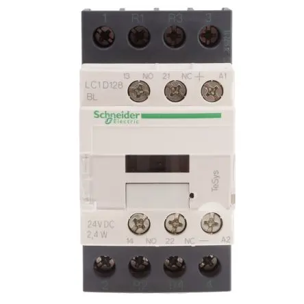 Produktfoto 1 von Schneider Electric TeSyS D Schütz 24V dc-Spule, 4-polig, 690V ac/dc 24V dc 2 Schließer/2 Öffner Widerstandsbelastung