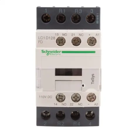Produktfoto 1 von Schneider Electric TeSyS D Schütz 110V dc-Spule, 4-polig, 690V ac/dc / 25 A 110V dc 2 Schließer/2 Öffner