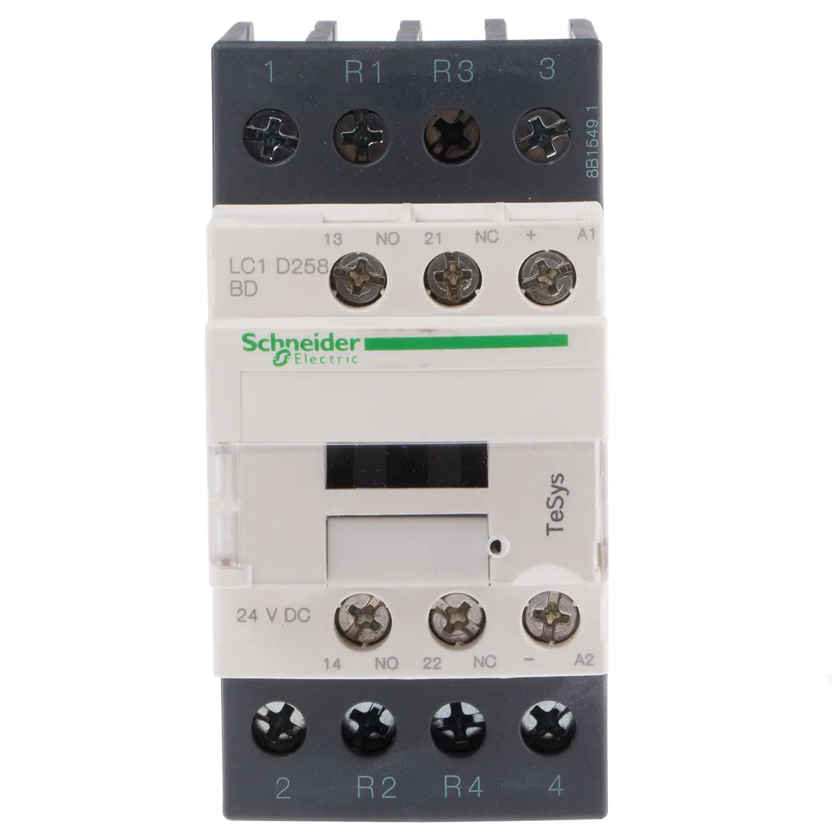 Produktfoto 1 von Schneider Electric LC1D Schütz 24 V dc-Spule, 4-polig, 690V ac/dc 24 V dc 2 Schließer/2 Öffner Lastkontrolle