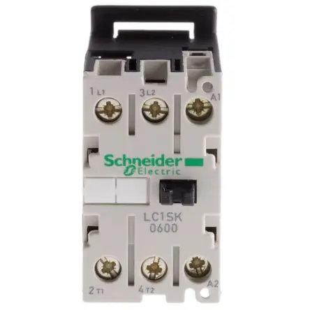 Produktfoto 1 von Schneider Electric TeSyS SK Schütz 24V ac-Spule, 2-polig, 690V ac / 6 A 24V ac 2 Schließer Motorsteuerung,
