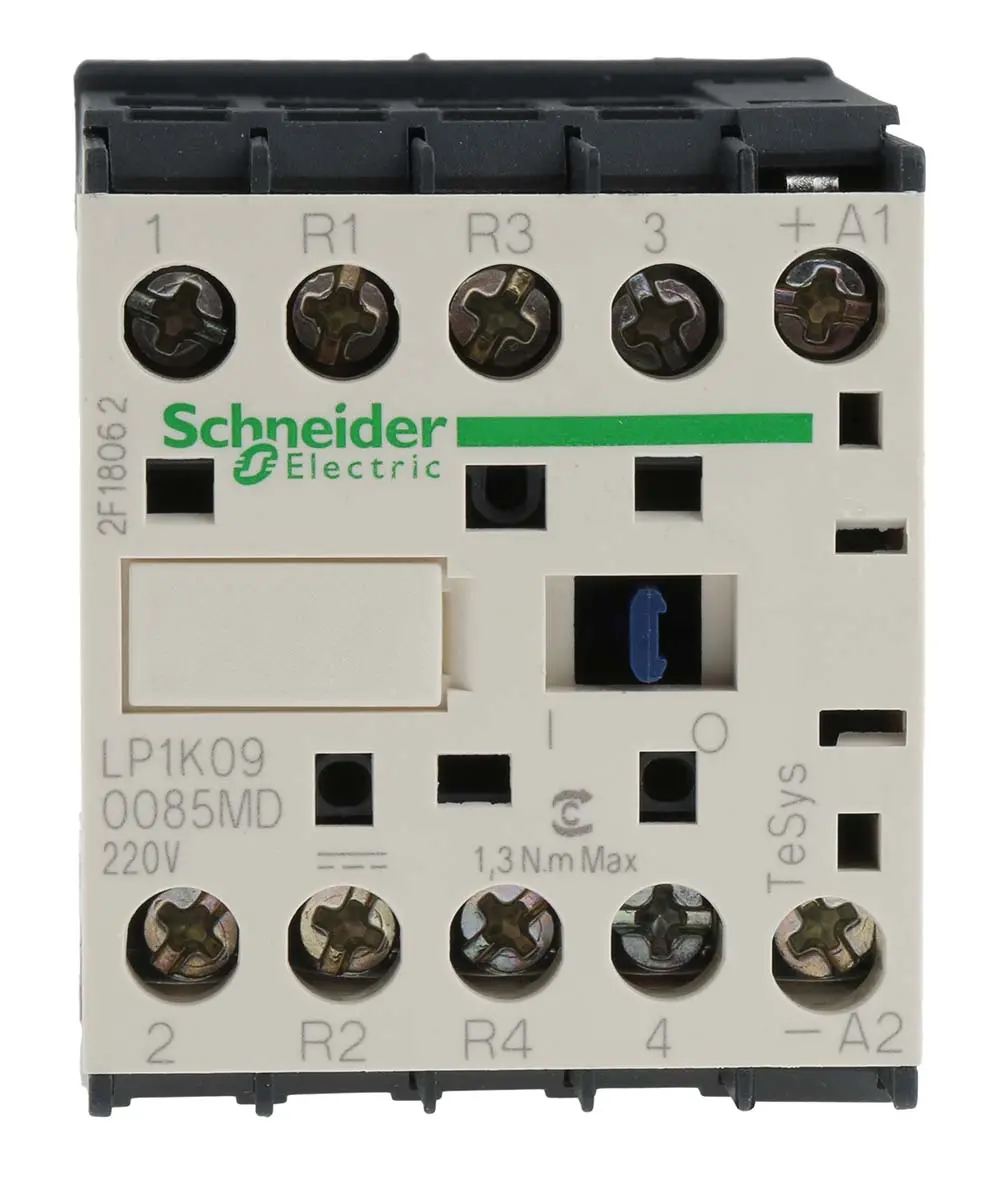 Produktfoto 1 von Schneider Electric LP1K Schütz 230 V dc-Spule, 4-polig, 690V ac / 20 A 220 V 2 Schließer/2 Öffner