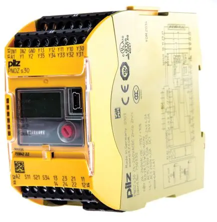 Produktfoto 1 von Pilz PNOZ s30 Sicherheitsrelais 24V ac/dc, 240 V ac/dc, 2 Sicherheitskontakte, 2 Hilfsschalter, Automatisch und manuell