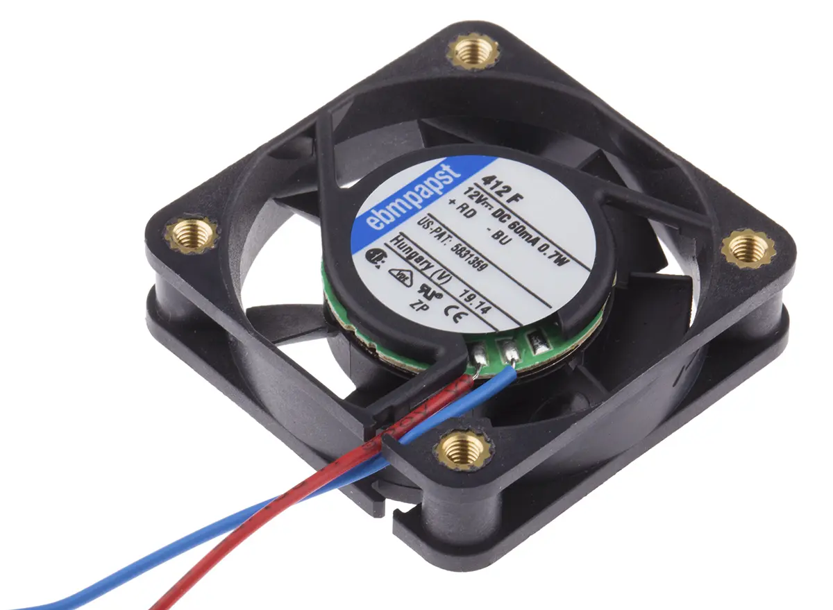 Produktfoto 1 von ebm-papst 400 F Axiallüfter, Hülse, 12V dc / 700 mW, 5400 U/min, 8 m³/h IP20 40 mm 10mm 10 mm