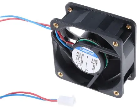 Produktfoto 1 von ebm-papst 600 N Axiallüfter, Hülse, 24V dc / 2.1 W, 5100 U/min, 41 m³/h IP20 60 mm 25mm 25 mm