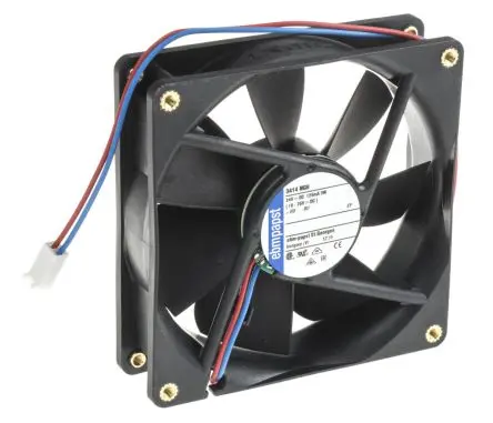 Produktfoto 1 von ebm-papst 3400 N Axiallüfter, Hülse, 24V dc / 3 W, 3000 U/min, 94 m³/h IP68 92 mm 25mm 25 mm