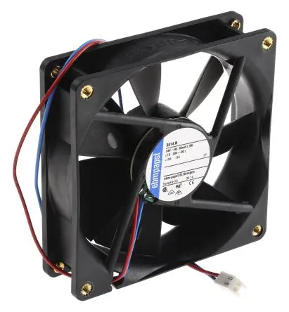 Produktfoto 1 von ebm-papst 3400 N Axiallüfter, Kugel, 24V dc / 2.3 W, 2700 U/min, 84 m³/h IP20 92 mm 25mm 25 mm