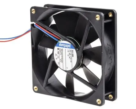 Produktfoto 1 von ebm-papst 3400 N Axiallüfter, Kugel, 24V dc / 3.2 W, 3250 U/min, 102 m³/h IP20 92 mm 25mm 25 mm