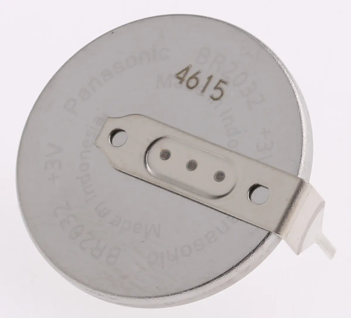 Produktfoto 1 von Panasonic, Lithium-Poly-Carbonmonofluorid Knopfzelle Ø 20 mm, 3 V / 190 mAh