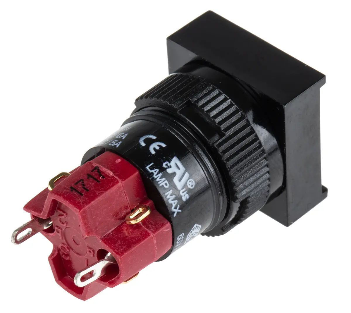 Produktfoto 1 von RS PRO Druckschalter Beleuchtet Rastend Panel Ø 16 mm, 1-poliger Umschalter / 5A 250 V ac, IP40