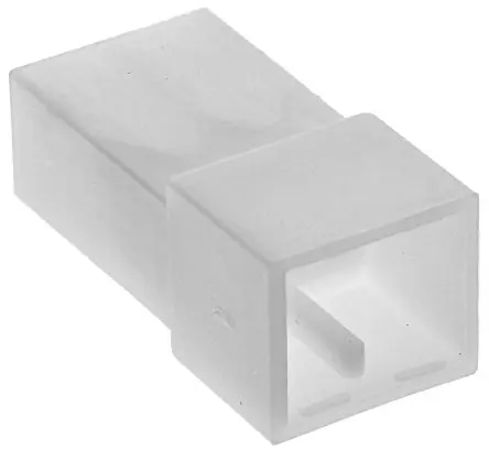 Produktfoto 1 von TE Connectivity FASTIN-FASTON .250 Crimpkontaktgehäuse, Gr. 6.35 mm, Stecker, Nylon, B 6.35 mm, Natur, 2-polig
