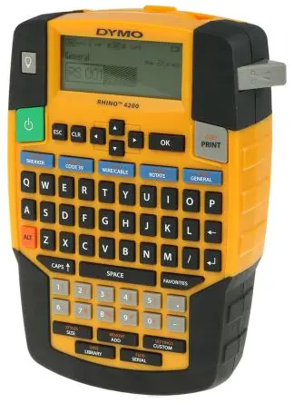 Produktfoto 1 von Dymo Rhino 4200 Etikettendrucker bis 19 mm Etiketten Tragbares Gerät Tastatur mit QWERTY Tastatur