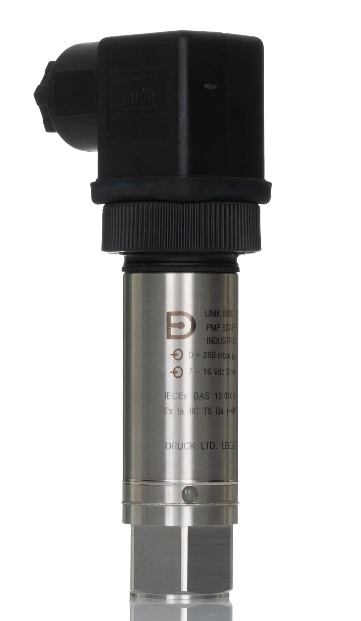 Produktfoto 1 von Druck unik 5000 G1/4 Relativ Drucksensor bis 0.25bar, Analog 0 → 5 V, ATEX-Zulassung, für Medium