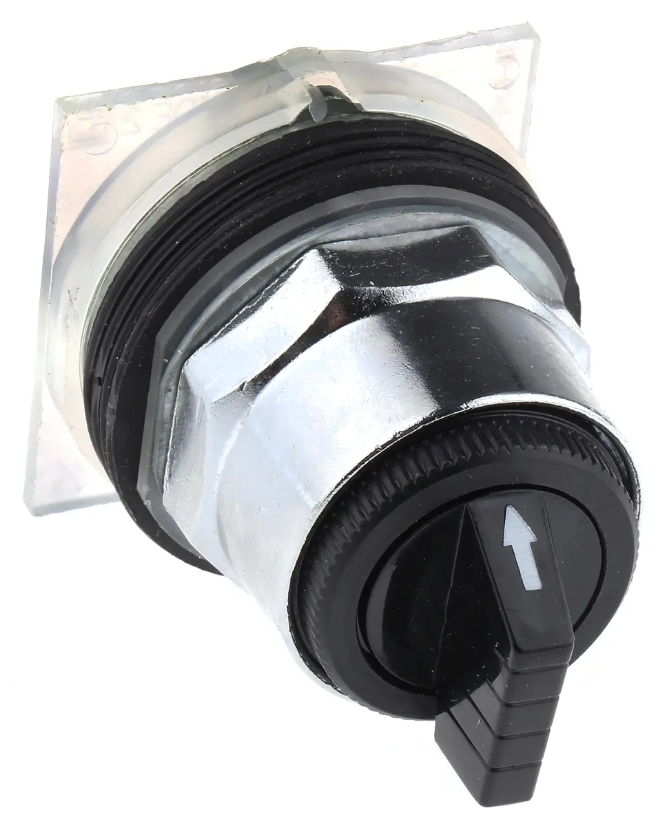 Produktfoto 1 von Schneider Electric Harmony 9001K Wählschalterkopf 3-Positionen 30mm Standardgriff Federrückstellung