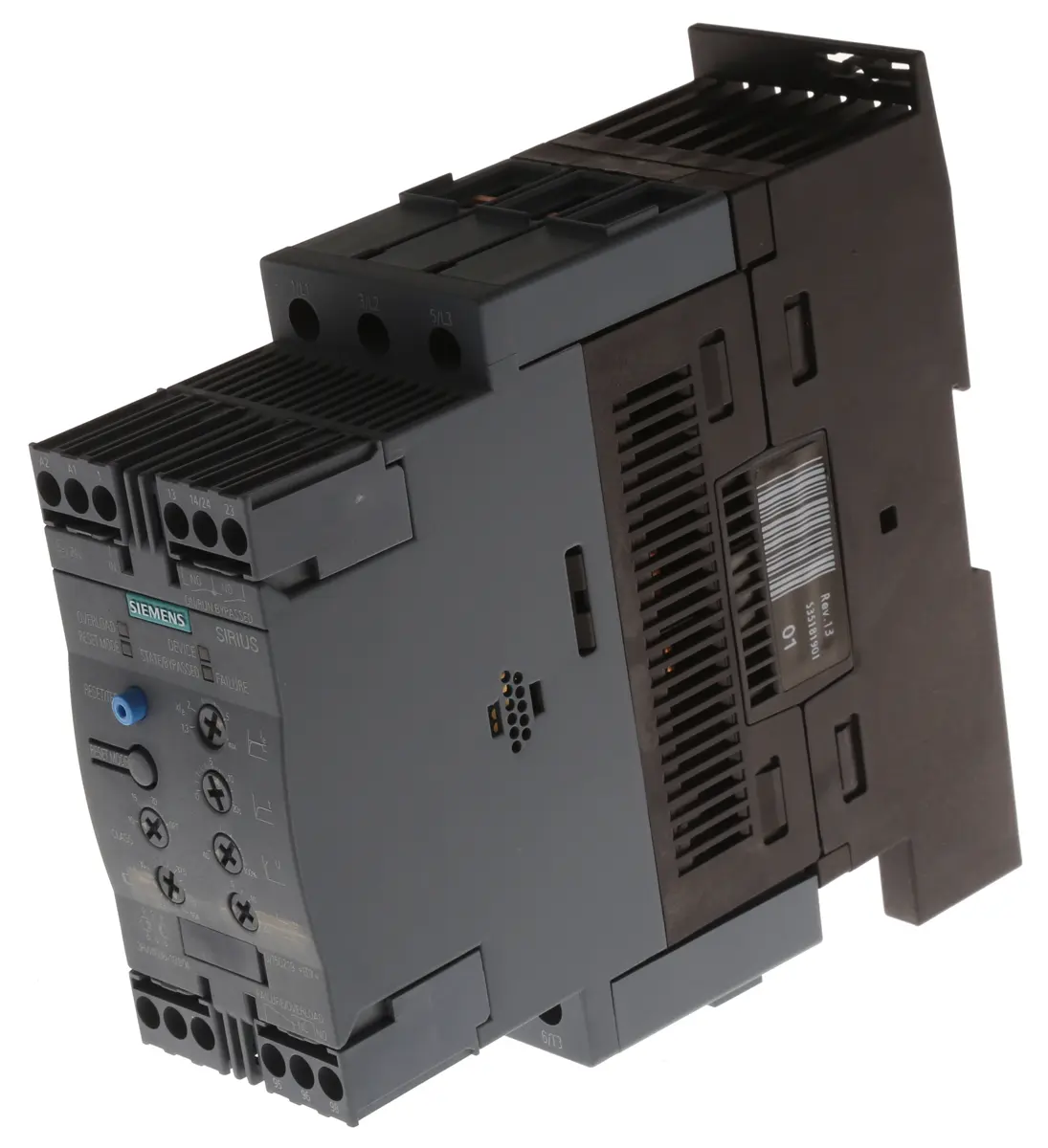 Produktfoto 1 von Siemens SIRIUS 3RW 3RW40 Sanftstarter 3-phasig 22 kW, 400 V ac / 45 A
