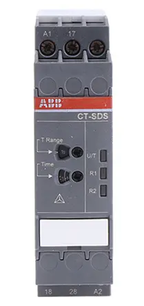 Produktfoto 1 von ABB CT-SDS.225 Zeitrelais, DIN-Schienen, 0.05 s → 10min, 24 → 240 V ac, 24 → 48V dc, 2 Kont.