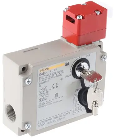 Produktfoto 1 von Omron, D4BL Magnetverriegelungsschalter Strom zum Sperren/Entsperren, Öffner, Schließer (NO)