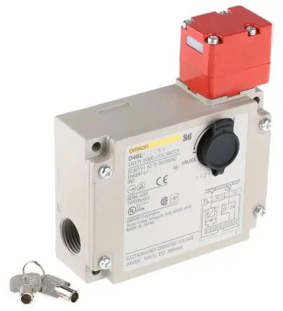 Produktfoto 1 von Omron, D4BL Magnetverriegelungsschalter Entriegelungsfähig, 1 NC
