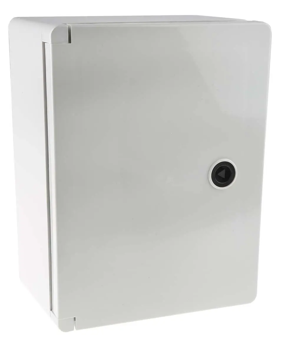 Produktfoto 1 von RS PRO ABS Wandanschlusskasten Grau IP65, HxBxT 280 mm, 210 mm x 130 mm