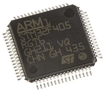 Produktfoto 1 von STMicroelectronics Mikrocontroller STM32F405RG ARM Cortex M4 32 bit Flash Oberfläche 1024kB LQFP 64-Pin 168 MHz 192 kB