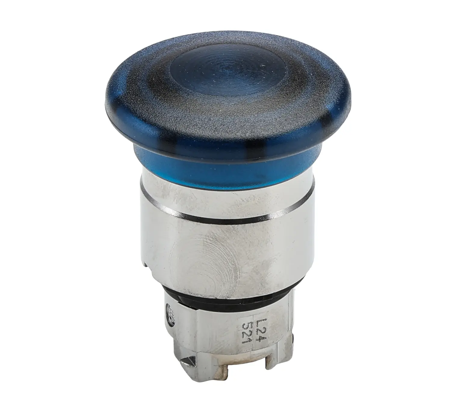 Produktfoto 1 von Schneider Electric Harmony XB4 Drucktastenkopf Ø 22 mm, Blau Federrückstellung Rund Pilzkopf Metall, IP66